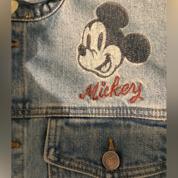 Disney Parks Mickey Mouse Blue Jean Jacket - Picture 3 of 6